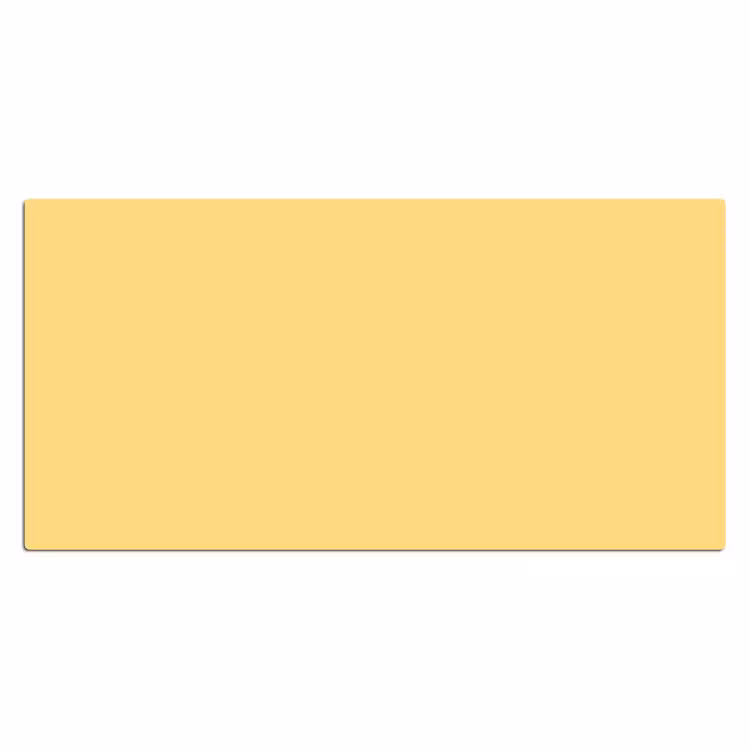 Butter - Geel - Yellow Muismat XXL klein 681 -3d_leeg