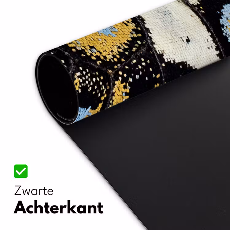 Vlinder - Vleugel - Geel Muismat XXL klein -sfeer2