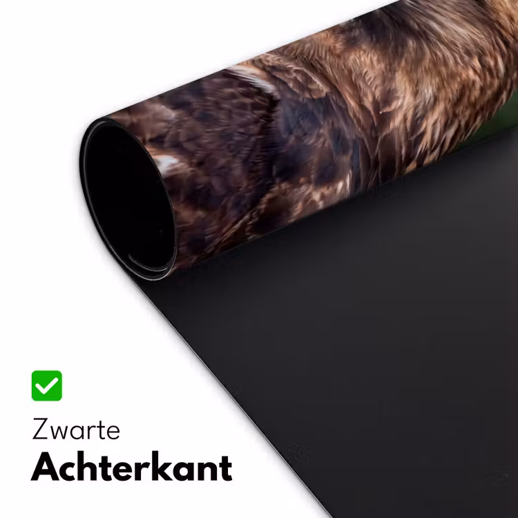 Buizerd - Roofvogel - Natuur - Bruin Muismat XXL klein -sfeer2