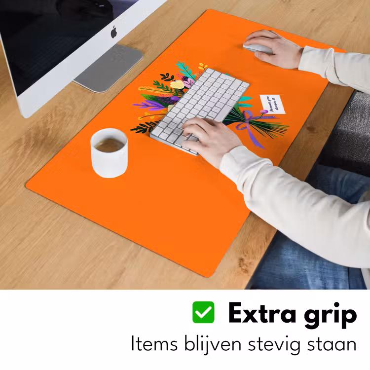 Kaartje - Boeket - Bloemen Muismat XXL klein -sfeer3