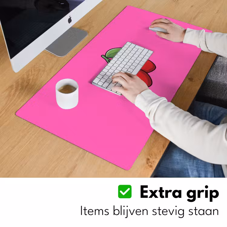 Kers - Roze - Fruit Muismat XXL klein -sfeer3