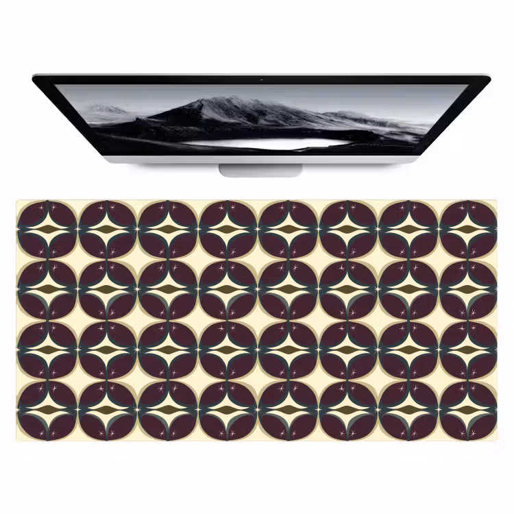 Cirkel - Retro - Kleurrijk Muismat XXL klein 681 -zzz3d