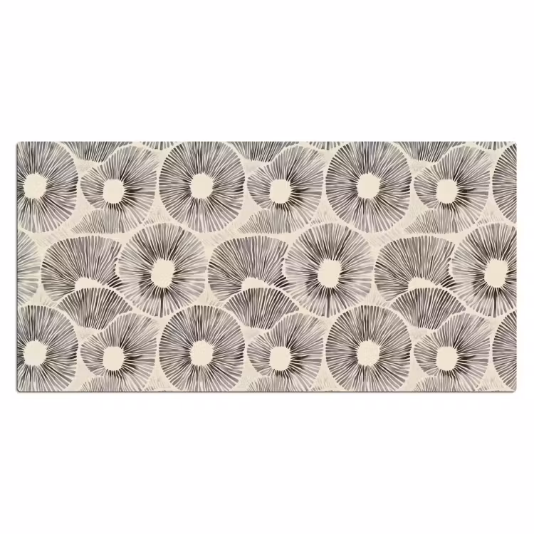 Cirkels - Patroon - Zwart Muismat XXL klein 681 -3d_leeg