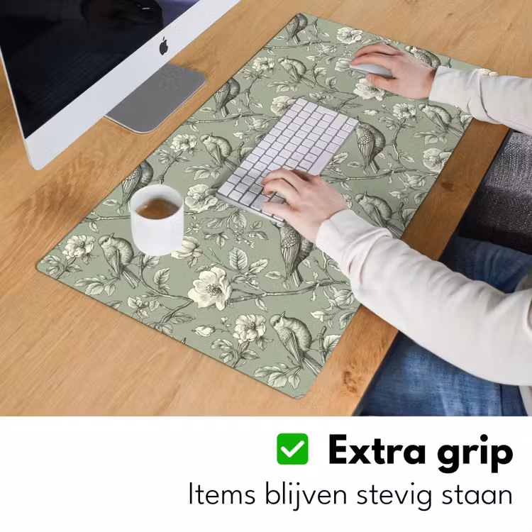 Klassiek - Botanisch - Groen Muismat XXL klein 681 -sfeer3