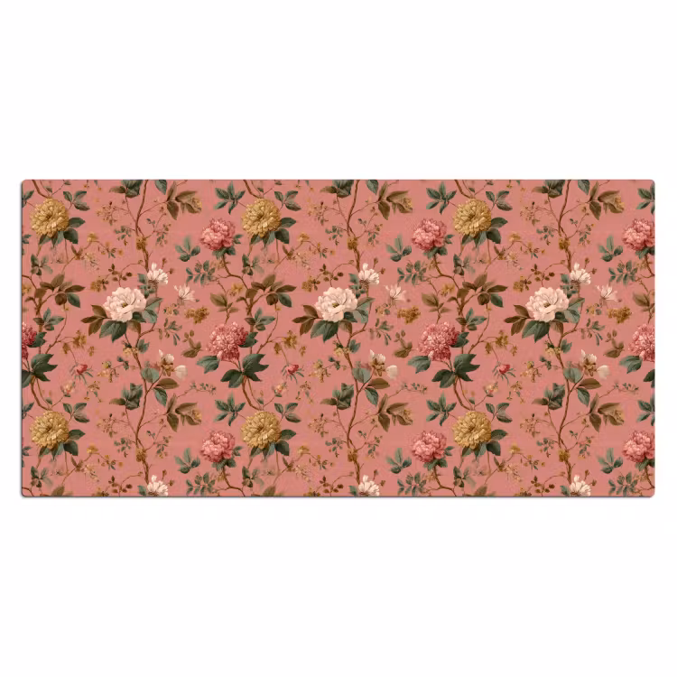 Klassiek - Botanisch - Roze Muismat XXL klein 681 -3d_leeg