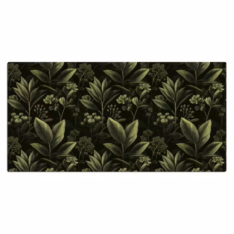 Klassiek - Donker - Botanisch - Planten Muismat XXL klein 681 -3d_leeg