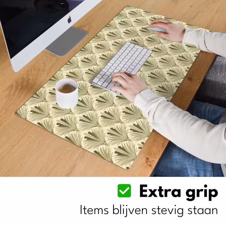 Klassiek - Waaier - Groen Muismat XXL klein 681 -sfeer3
