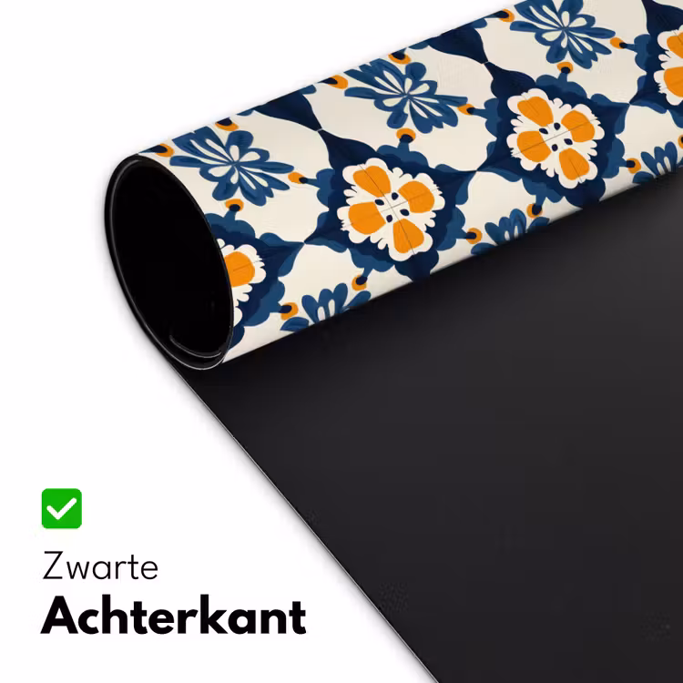 Klassiek - Geometrisch - Blauw Muismat XXL klein 681 -sfeer2