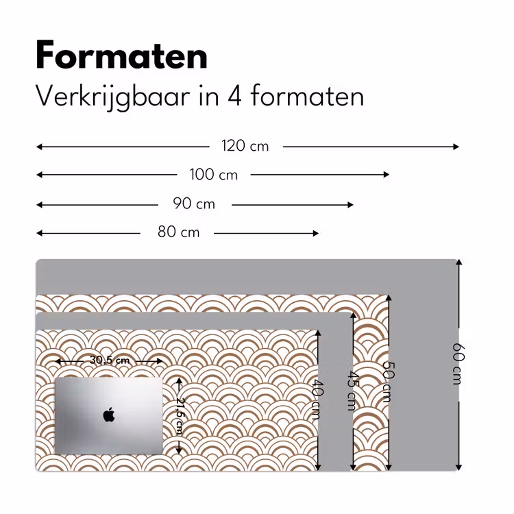 Klassiek - Motief - Terracotta Muismat XXL klein 681 -sfeer5
