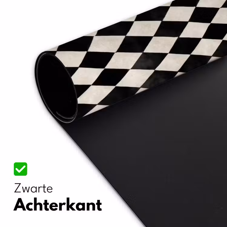 Klassiek - Patroon - Zwart Muismat XXL klein 681 -sfeer2