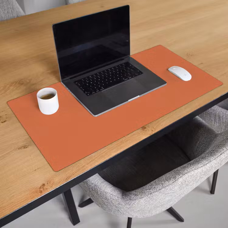 Classic - Terracotta - Oranje Muismat XXL klein 681 -sfeer1