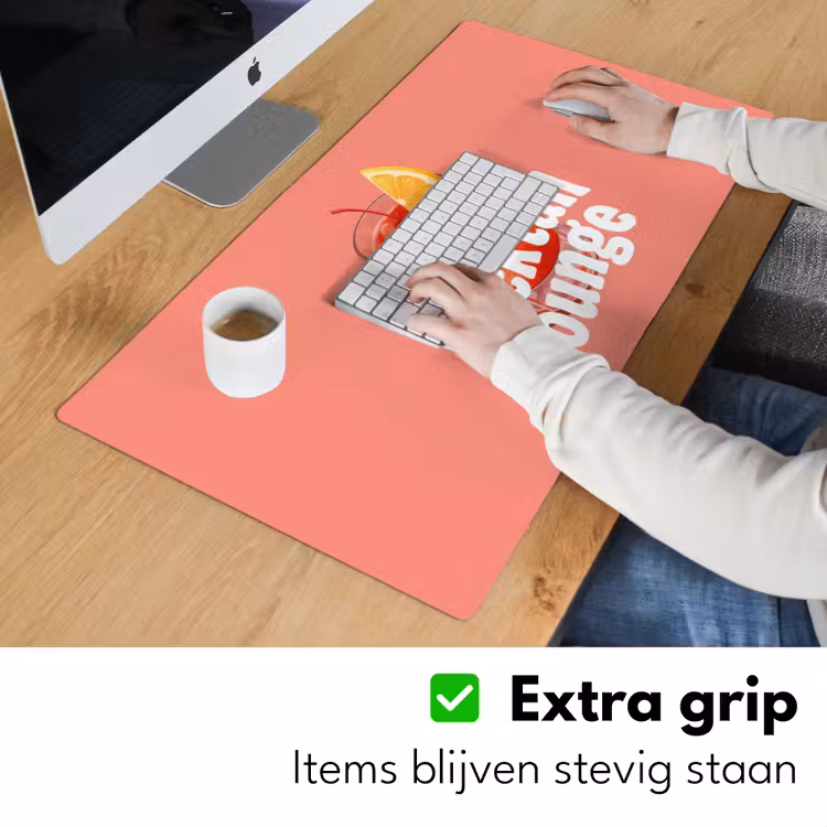Cocktail Lounge - Glas - Koraal Muismat XXL klein -sfeer3