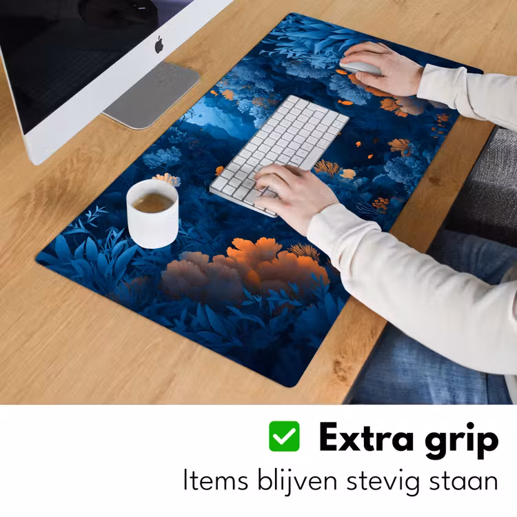 Koraalrif - Vissen - Oceaan - Blauw Muismat XXL klein -sfeer3