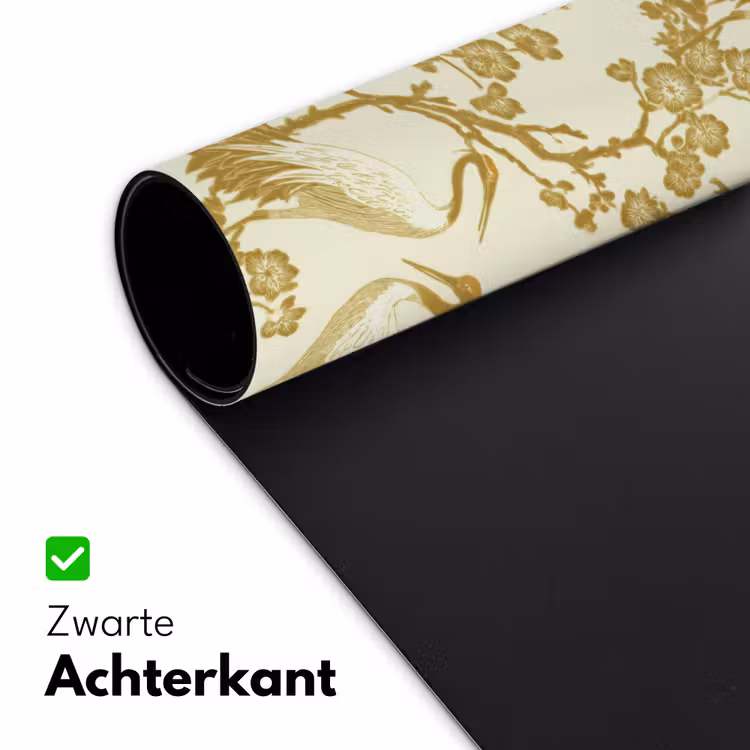 Kraanvogels - Kersenbloesem - Goud Muismat XXL klein 681 -sfeer2