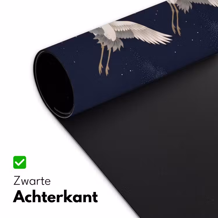 Kraanvogels - Nachthemel - Blauw Muismat XXL klein -sfeer2