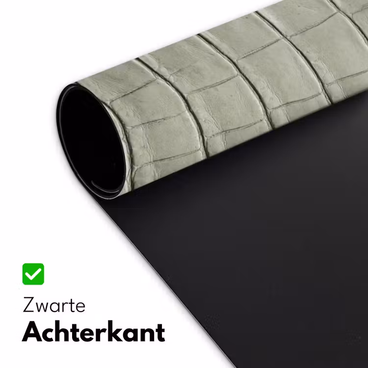 Krokodillenleer - Schubben - Groen Muismat XXL klein -sfeer2
