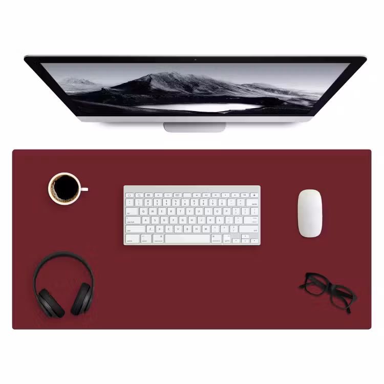 Dark - Garnet - Rood Muismat XXL klein 681 -3d