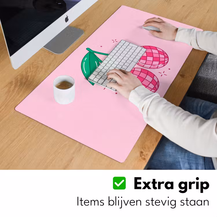 Decoratie - Disco-bal - Feest - Roze Muismat XXL klein -sfeer3