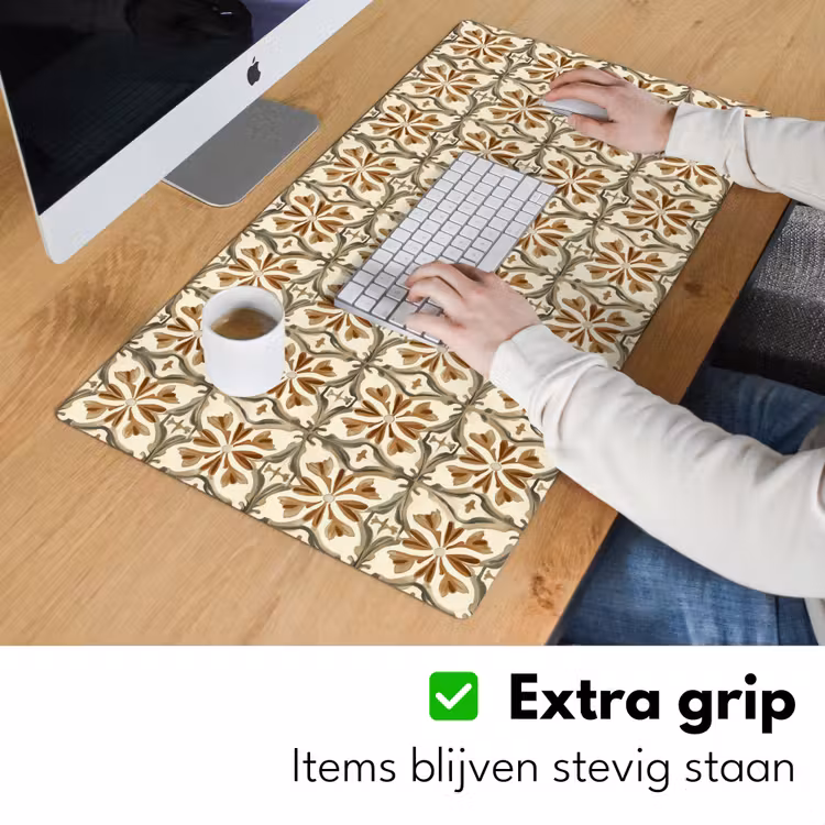 Siertegel - Patroon - Bruin Muismat XXL klein 681 -sfeer3
