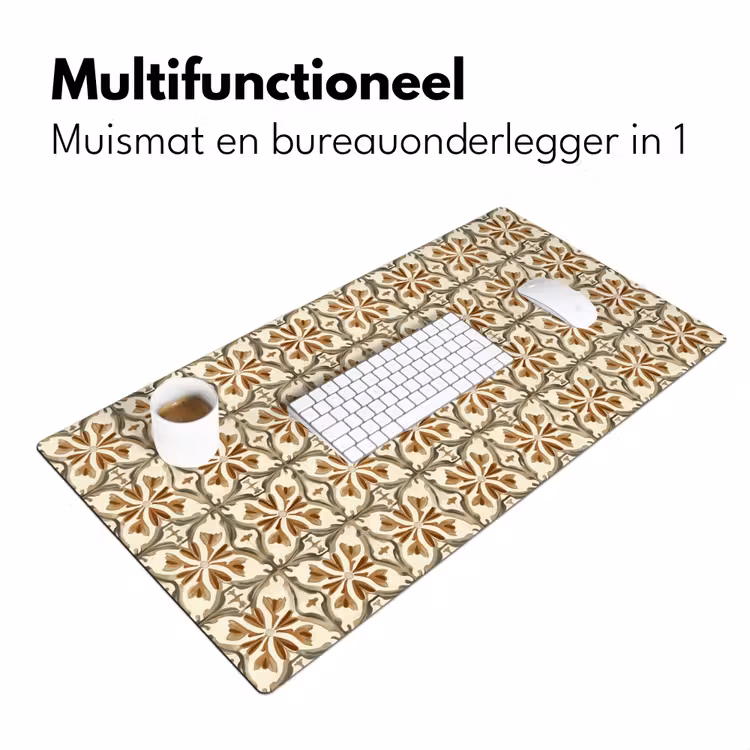 Siertegel - Patroon - Bruin Muismat XXL klein 681 -sfeer4