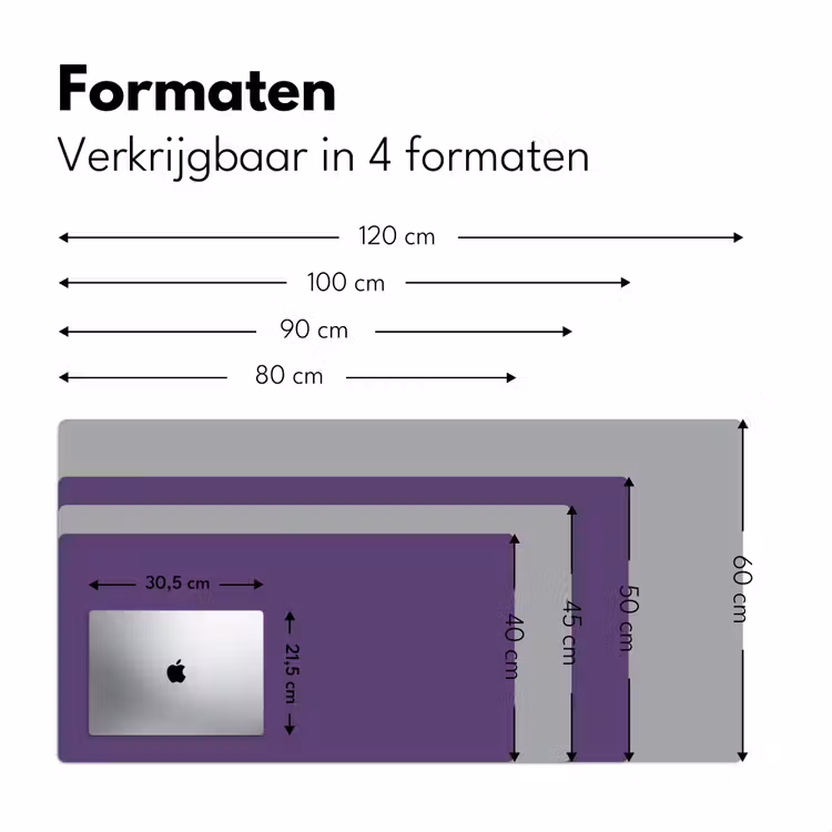 Deep - Plum - Paars Muismat XXL klein 681 -sfeer5