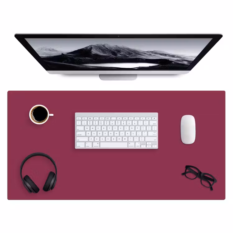 Deep - Rasberry - Rood Muismat XXL klein 681 -3d