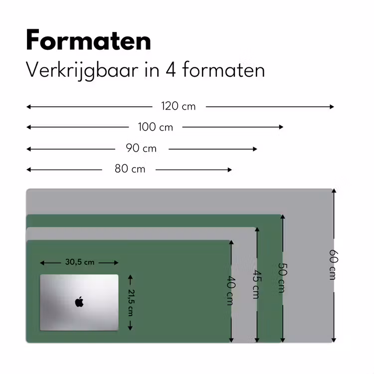 Deep - Sagewood - Groen Muismat XXL klein 681 -sfeer5