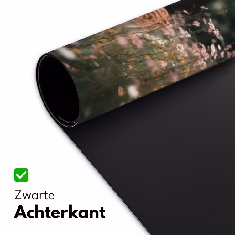 Hert - Wilde bloemen - Bos Muismat XXL klein -sfeer2