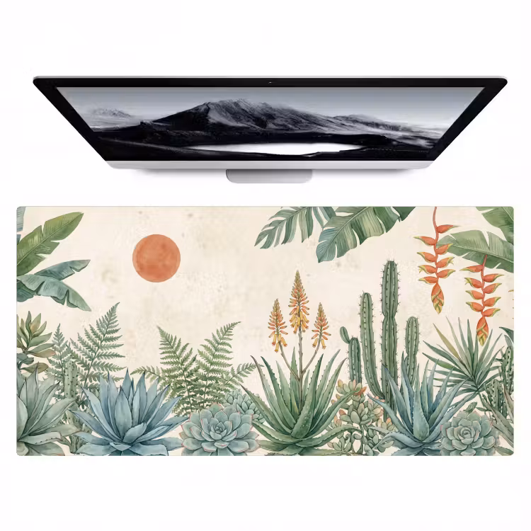 Woestijn - Planten - Groen Muismat XXL klein -zzz3d
