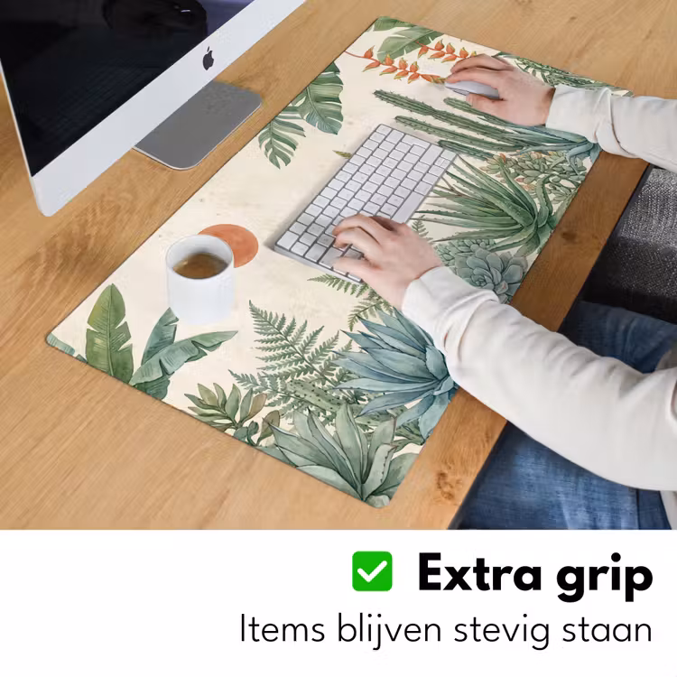 Woestijn - Planten - Groen Muismat XXL klein -sfeer3