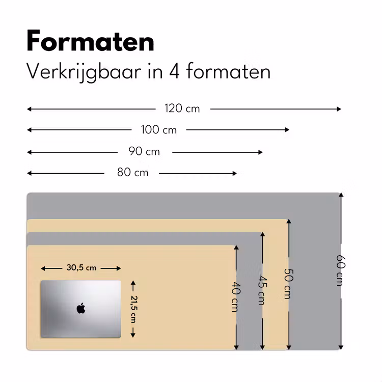 Desert - Sand - Nude Muismat XXL klein 681 -sfeer5