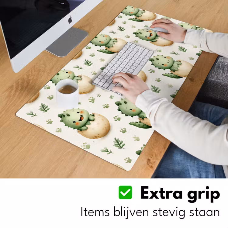 Dino - Eieren - Groen Muismat XXL klein 681 -sfeer3