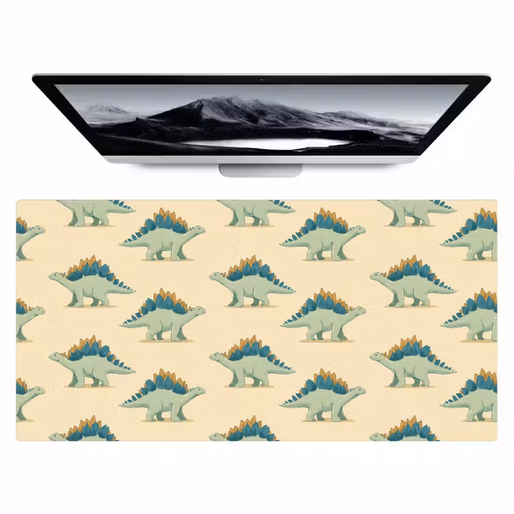 Dino - Patroon - Groen Muismat XXL klein 681 -zzz3d