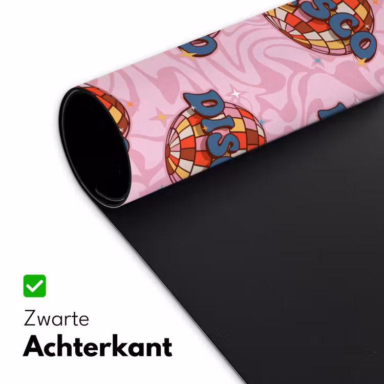 Disco - Bal - Patroon - Roze Muismat XXL klein 681 -sfeer2