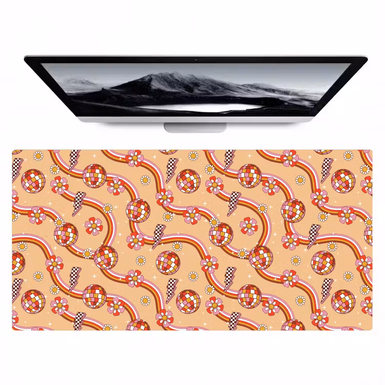 Disco - Patroon - Lijnen Muismat XXL klein 681 -zzz3d