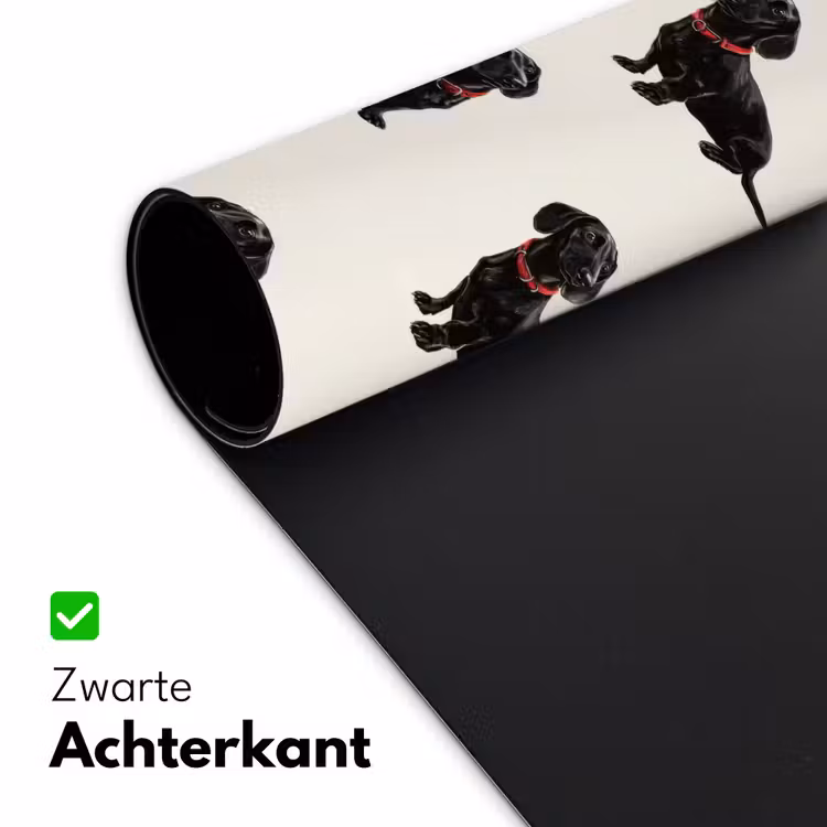 Hond - Patroon - Zwart Muismat XXL klein 681 -sfeer2