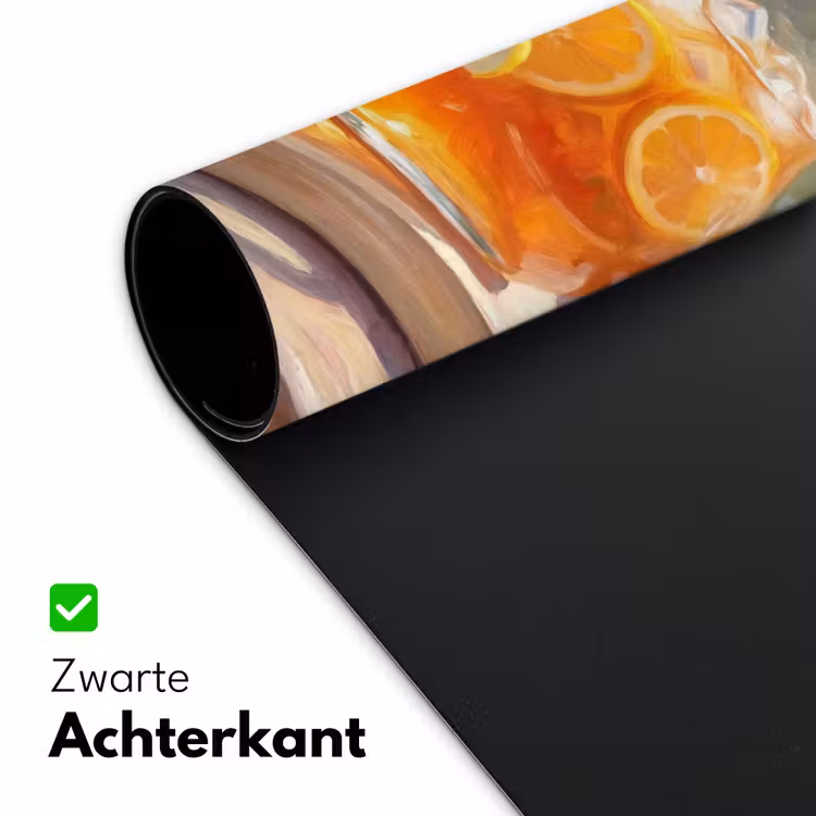 Drank - Citroen - Zomer - Tuin - Geel Muismat XXL klein -sfeer2