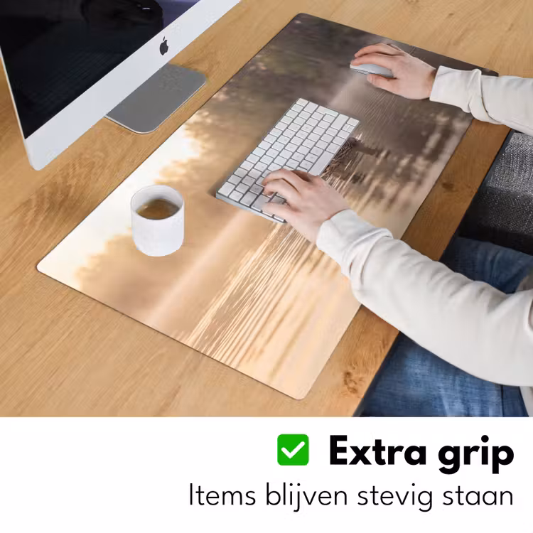 Eenden - Water - Mist - Natuur Muismat XXL klein -sfeer3