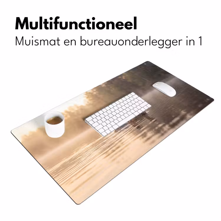 Eenden - Water - Mist - Natuur Muismat XXL klein -sfeer4