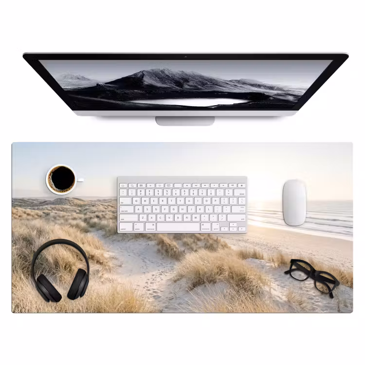 Duinen - Strand - Beige Muismat XXL klein -3d