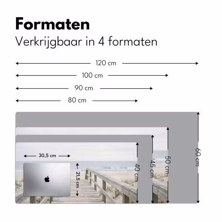 Duinen - Vlonder - Oceaan Muismat XXL klein -sfeer5