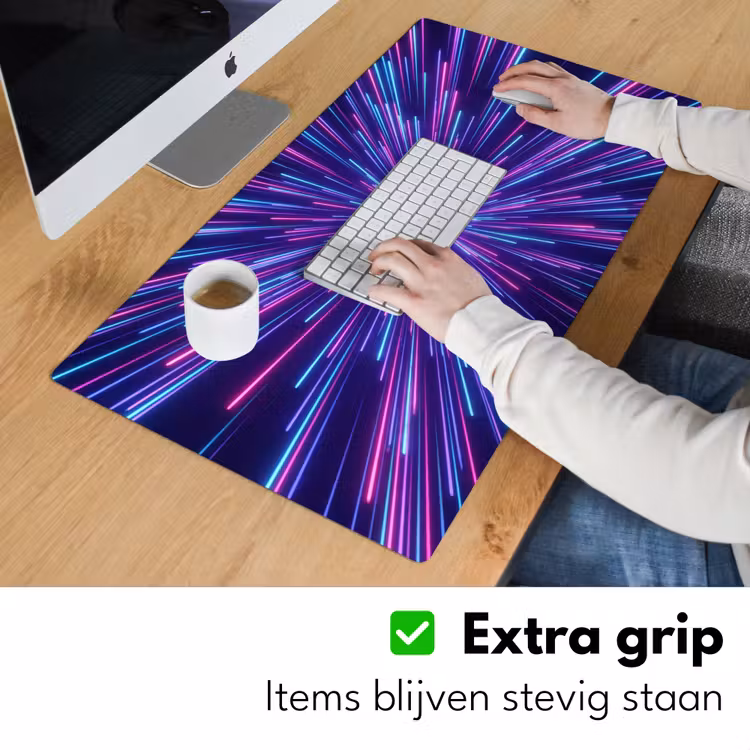 Dynamisch - Ruimte - Kleurrijk Muismat XXL klein -sfeer3