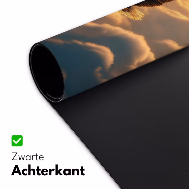Adelaar - Wolken - Zon Muismat XXL klein -sfeer2