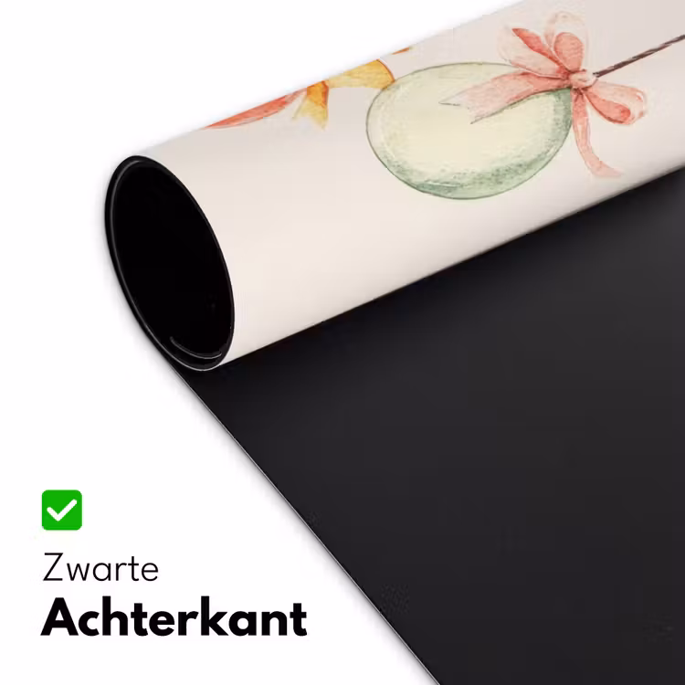 Paastak - Strikje - Eieren Muismat XXL klein -sfeer2
