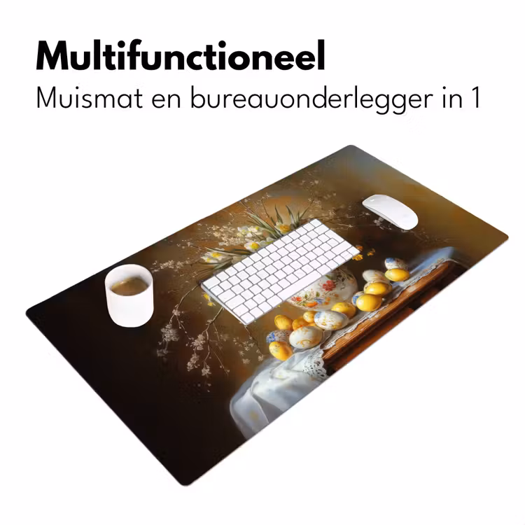 Paaseieren - Stilleven - Vaas Muismat XXL klein -sfeer4