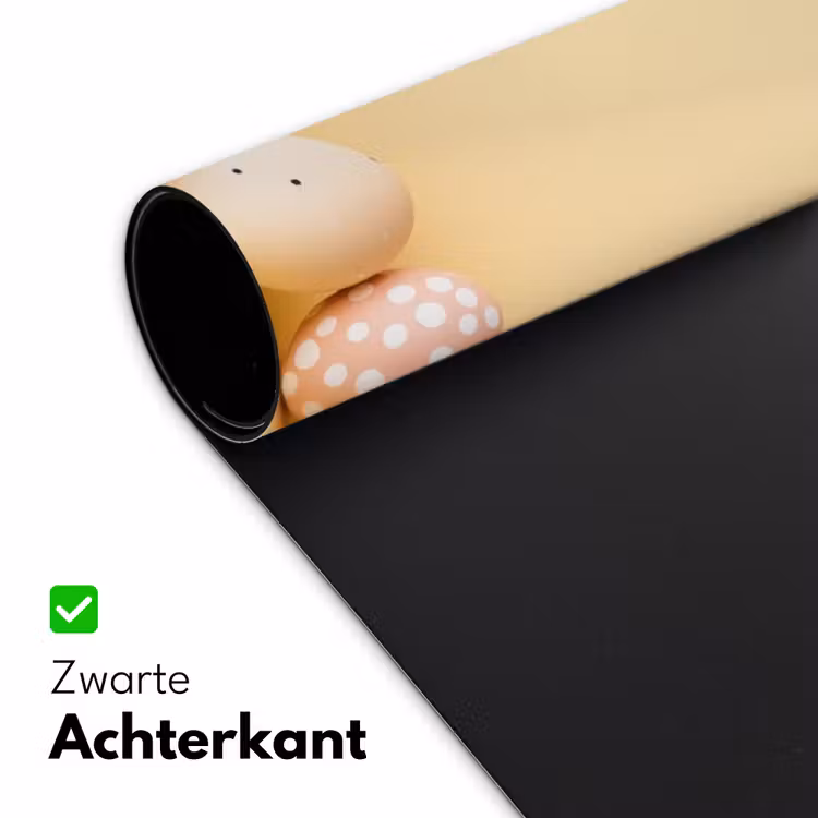 Eieren - Konijn - Pasteltinten Muismat XXL klein -sfeer2