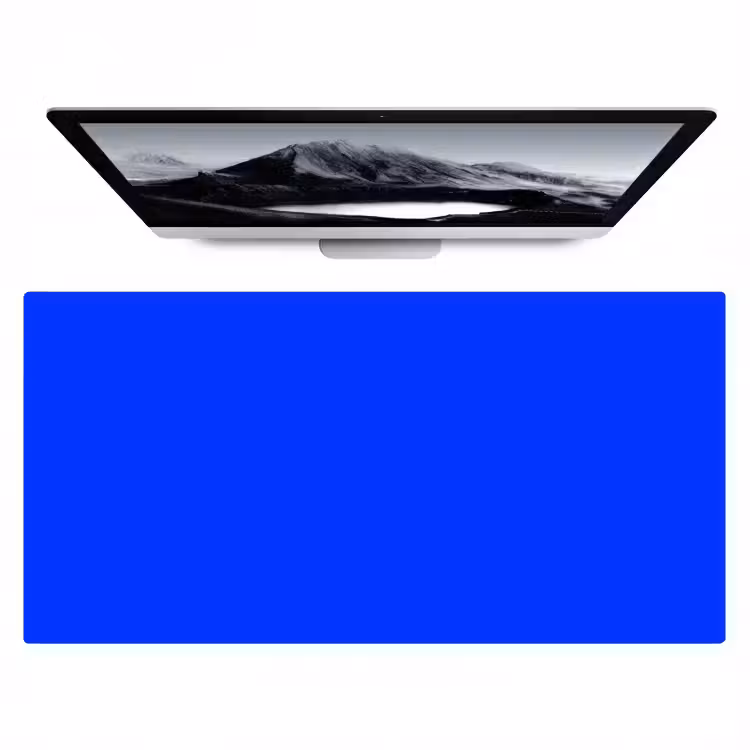 Electric - Blue - Blauw Muismat XXL klein 681 -zzz3d