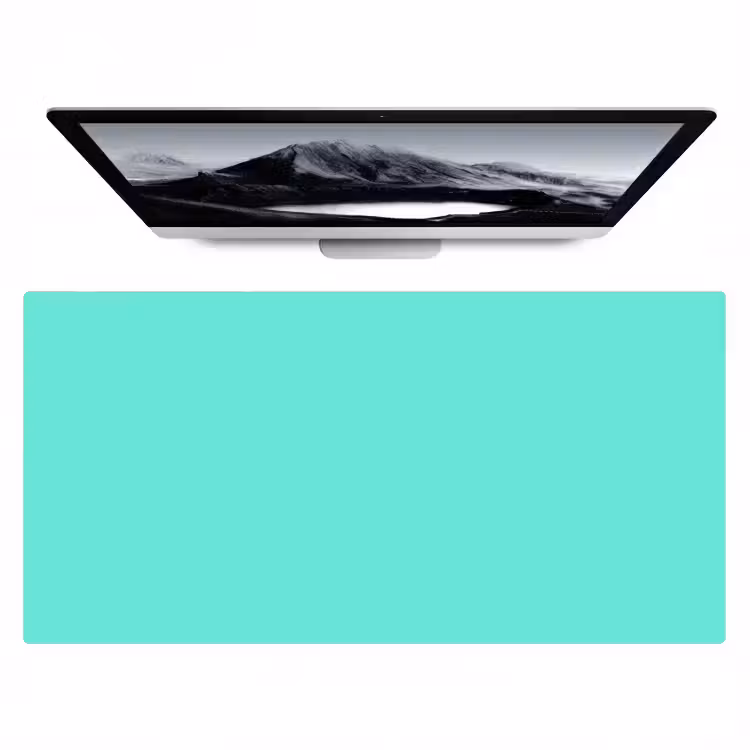 Electric - Cyan - Turkoois Muismat XXL klein 681 -zzz3d