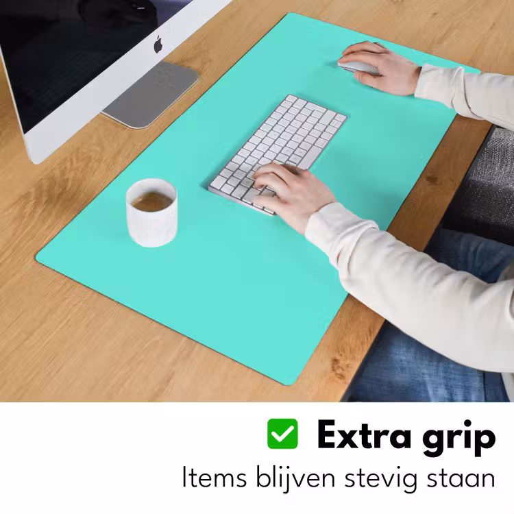 Electric - Cyan - Turkoois Muismat XXL klein 681 -sfeer3