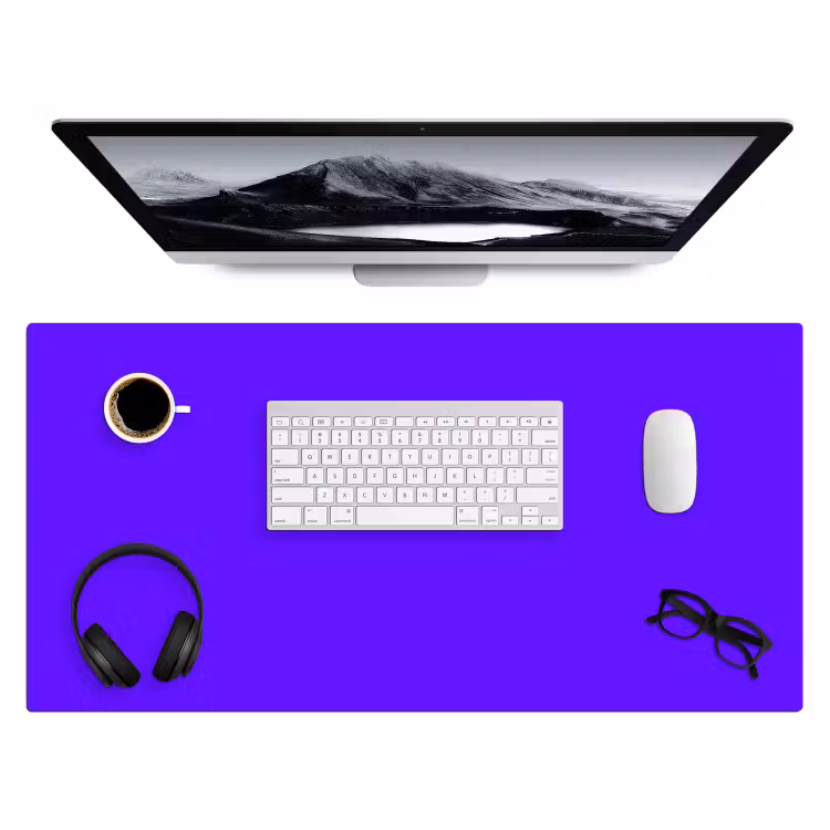 Electric - Indigo - Paars Muismat XXL klein 681 -3d